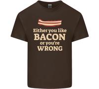 Entrambi You Like Bacon O Il Sbagliato Divertente T-Shirt Ragazzi Ragazze