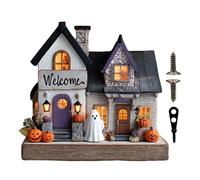 Entranc - Ganci per chiavi, 30 x 28 cm, decorativi per corridoio, cappotti, cappelli a forma di casa, per Natale, Halloween, 2 D, da appendere, con ganci, per casa, soggiorno, bar, libreria, camera da