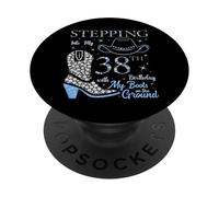 Entrando nel mio 38 ° compleanno con i miei stivali a terra PopSockets PopGrip Adesivo