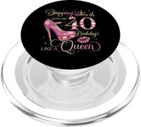 Entrando nel mio 40 ° compleanno come la regina 40 Donna di anni PopSockets PopGrip per MagSafe