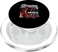 Entrando nel mio 41 ° compleanno come una ragazza con i tacchi alti regina PopSockets PopGrip per MagSafe