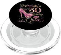 Entrando nel mio 50 ° compleanno come una regina 50 Donna di anni PopSockets PopGrip per MagSafe