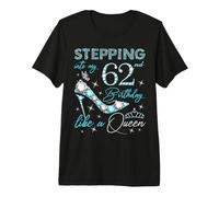 Entrando nel Mio 62 ° Compleanno Come Una Regina 62 Anni Maglietta Premium