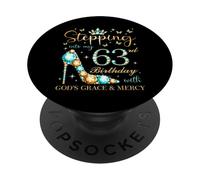 Entrando nel mio 63° compleanno con la grazia e la misericordia di Dio PopSockets PopGrip Adesivo