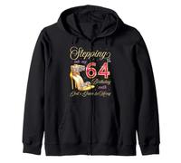 Entrando nel mio 64° compleanno con la grazia di Dio & Misericordia Felpa con Cappuccio