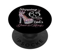 Entrando nel mio 65° compleanno con la grazia di Dio & Misericordia PopSockets PopGrip Adesivo