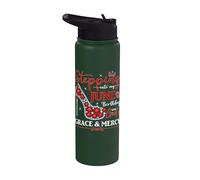 Entrando nel mio compleanno di giugno con la grazia e la misericordia di Dio Stainless Steel Insulated Water Bottle