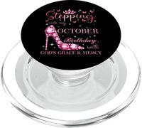 Entrando nel mio compleanno di ottobre con la grazia e la misericordia di Dio PopSockets PopGrip per MagSafe