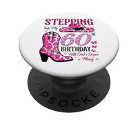 Entrando nel mio sessantesimo compleanno con la grazia e la misericordia di Dio PopSockets PopGrip Adesivo