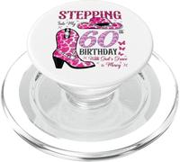 Entrando nel mio sessantesimo compleanno con la grazia e la misericordia di Dio PopSockets PopGrip per MagSafe