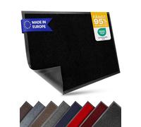 Entrando Zerbino 120 x 180 cm, antiscivolo, piatto e lavabile, adatto per interni ed esterni, tappeto per corridoio, negozio e ingresso di casa, extra assorbente (nero)