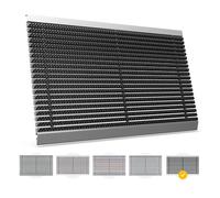 Entrando Zerbino 35 x 80 cm, profilo in alluminio e spazzole, resistente alle intemperie e robusto, per ingresso di casa, corridoio e uscita cantina, zerbino antiscivolo esterno, nero