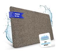 Entrando Zerbino 50 x 80 cm, estremamente assorbente grazie al cotone, per interni ed esterni, antiscivolo, lavabile, perfetto per porta di casa, cucina, bagno, granito