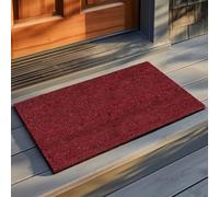 Entrando Zerbino in Cocco - Tappetino Ottimale per la Porta da Esterno - Antiscivolo, Resistente alle Intemperie - Rosso, 40 x 60 cm