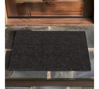 Entrando Zerbino in Cocco - Tappetino Ottimale per la Porta Esterna - Antiscivolo, Resistente alle Intemperie, per Esterni - Antracite, 50 x 80 cm