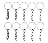 ENTRARE METARIO DEL TASCO, VITE ECCELLA DELLA MAGATA 10pcs, Accessorio a Sospensione per Gioielli Portatili con 2 Colori, 3 Dimensioni per la Creazione di Anelli Chiave, Pendenti e Altro, Materiale