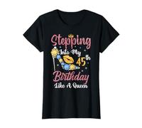 Entrare nel Mio 45 ° Compleanno Come Una Regina Felice per Me Maglietta