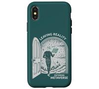 Entrare nel mondo della tecnologia digitale del Metaverse VR aumentata Custodia per iPhone X/XS