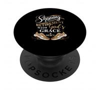 Entrare nella mia pensione con la grazia e la misericordia di Dio PopSockets PopGrip Adesivo