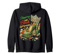 Entrare nella Storia Nera Mese Tacchi Alti Ragazze Donne Felpa con Cappuccio