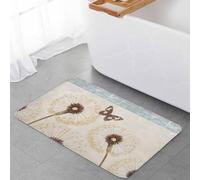 Entrata Zerbino 40X60Cm, Spring Flower Summer Botanical Butterfly Vintage Tappetino Porta Multiuso Tappeto Da Cucina Per Esterno Interno Ingresso