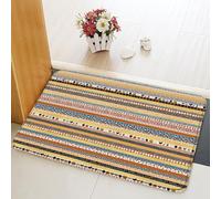 Entrata Zerbino Colorful Stripe Geometric Indian Tribal Mandala Minimalist, Antiscivolo Tappetino Da Bagno Divertenti Tappeto Da Esterno 40X60Cm Per Terrazzo Cucina Giardino