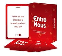 Entre Nous Gioco di Carte per Conversazioni di Coppia in Francese, Gioco di Coppia Profondo 14+, Gioco per Migliorare la Relazione durante la Serata di Appuntamento Carta tessile