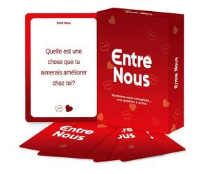 Entre Nous Gioco di Carte per Conversazioni di Coppia in Francese, Gioco di Coppia Profondo 14+, Gioco per Migliorare la Relazione durante la Serata di Appuntamento Carta tessile