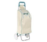 ENTRE TEMPS Carrello Spesa 2 Ruote Scomparto Termico Cielo e Bianco | Poliestere, carrello spesa, scomparto termico, spesa e tempo libero, altezza 91,5 cm, maneggevole, cielo e bianco