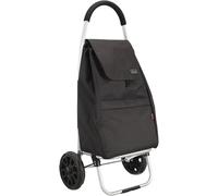 ENTRE TEMPS INTANTO, SH8530, Carrello Spesa Leggero e Robusto, Ideale per Il Tempo Libero e Lo Shopping, con Ruote Multiuso, Pieghevole per riporlo Facilmente, Nero, Misura 35