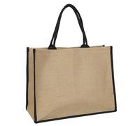 ENTRE TEMPS, SH0038, Borsa Juta 42X19X33 cm, Borsa in juta, SH0038, elegante e funzionale, Robusta, leggera, manici rinforzati, Rispettosa dell'ambiente