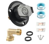Entrée pour Camping-Car, Connexion d'entrée pour Camping-Car, Vanne d'entrée de robuste en laiton avec Anti-Retour, Adaptateur de remplissage douce multifonctionne