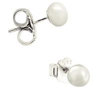 ENTREPLATA Orecchini in argento 925 con perle coltivate, ipoallergenici ed eleganti, da donna, perla rotonda naturale, una coppia o confezione combinata due paia da 5 a 10 mm, Pequeño, Argento Perla
