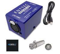 Enttec Open DMX USB 70303 - Controller widget per interfaccia di illuminazione (open source/hardware), con adattatore SIRS-E da 5 pin a XLR a 3 pin, con panno SIRS-E per la pulizia