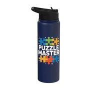 Entusiasti del puzzle Master Jigsaw Stainless Steel Insulated Water Bottle
