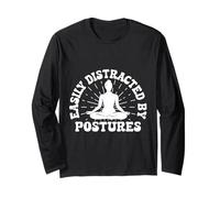 Entusiasti di Pilates Easily Distracted By Postures Pilates Maglia a Manica