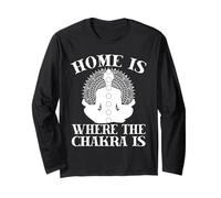 Entusiasti Di Pilates Home Is Where The Chakra Is Pilates Maglia a Manica