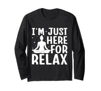 Entusiasti di Pilates I´m Just Here for Relax Pilates Maglia a Manica