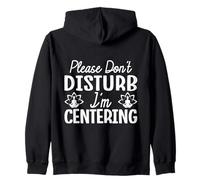 Entusiasti Di Pilates Please Don´t Disturb I´m Centering Felpa con Cappuccio