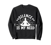 Entusiasti Di Pilates Silence Is My Need Pilates Felpa
