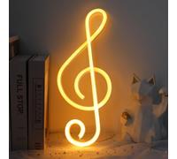 ENUOLI Note musicali Note Neon Signs Note Music Note Note Neon Lights Decorazione da parete USB o batteria Powered Musica Creativa Simbolo Notte Luce Soggiorno Ragazza Camera Decor Bar Partito C