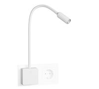 ENUOTEK Lampada da Lettura Libro da Comodino a Parete a LED con Spina per Leggere a Letto e Interruttore Dimmerabile Tattile 3W Luce Neutra 4000K Non Funzione di Controllo Remoto Lot di 1