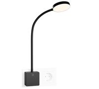 ENUOTEK Luce Notturna Lampada da Applique da Comodino LED Dimmerabile con Spina e Interruttore Tattile 4W 350Lm Luce 3000K 4000K 5000K Nessuna Funzione di Controllo Remoto Lot di 1