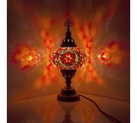 ENVA Turco Marocchino Tiffany Stile Handmade Mosaico Tavolo Scrivania Comodino Lampada Notte Luce (3056)