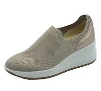 ENVAL SOFT 3755022 Taupe Sneakers Confort per Donna in Tessuto Zeppa Interna Alta (Taglia 38)