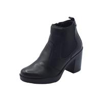 ENVAL SOFT 6759700 Nappa Soft Nero Tronchetti per Donna in Pelle con Lampo Tacco Medio (Taglia 37)