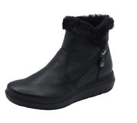 ENVAL SOFT 6773600 Nappa Nero Tronchetti per Donna in Pelle con Lampo ed ecopellicciotto (Taglia 39)