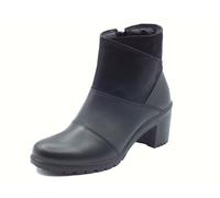 ENVAL Soft 8755100 Nappa Soft Nero Tronchetti per Donna in pelle e tessuto con l