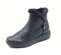 ENVAL Soft 8773700 Nappa Soft Nero Tronchetti per Donna in pelle con lampo zeppa