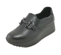 ENVAL SOFT 8779111 Esther - Mocassini Platform in Pelle Nero 36
